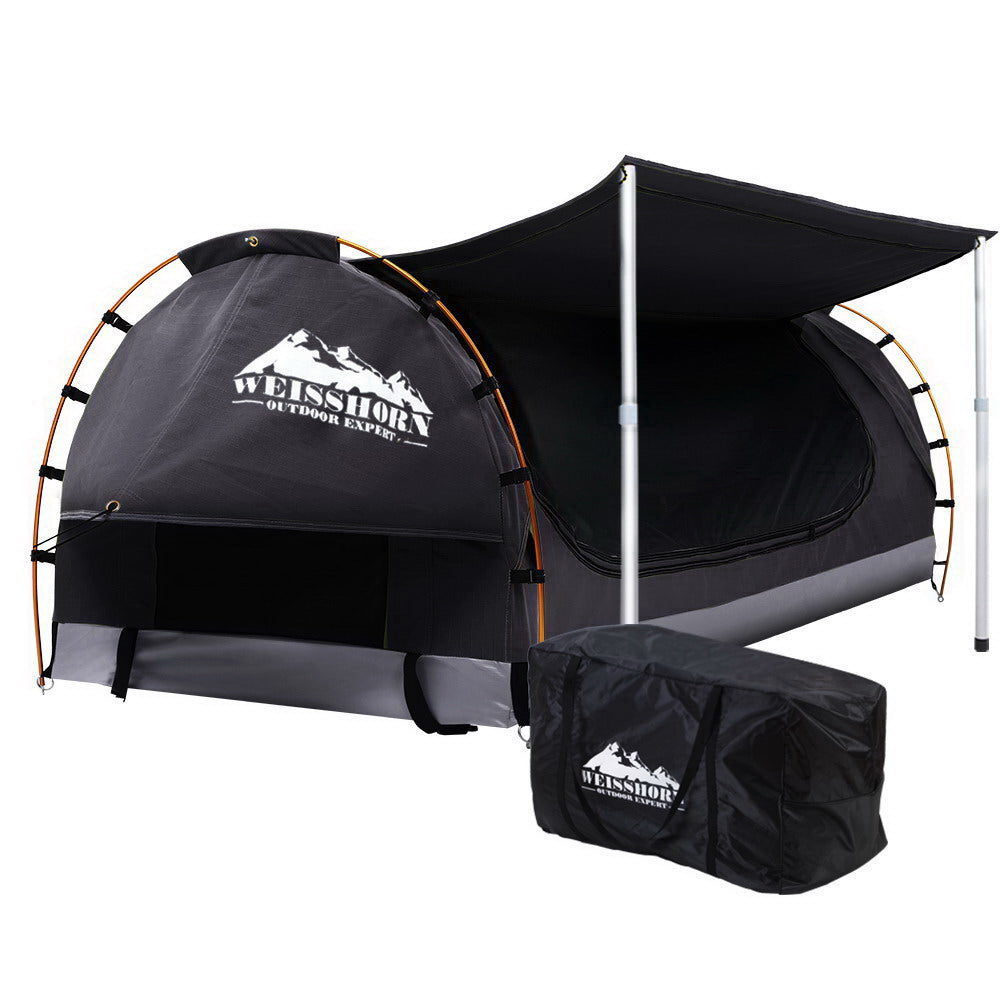Double Swag Camping Swags Canvas Free Standing