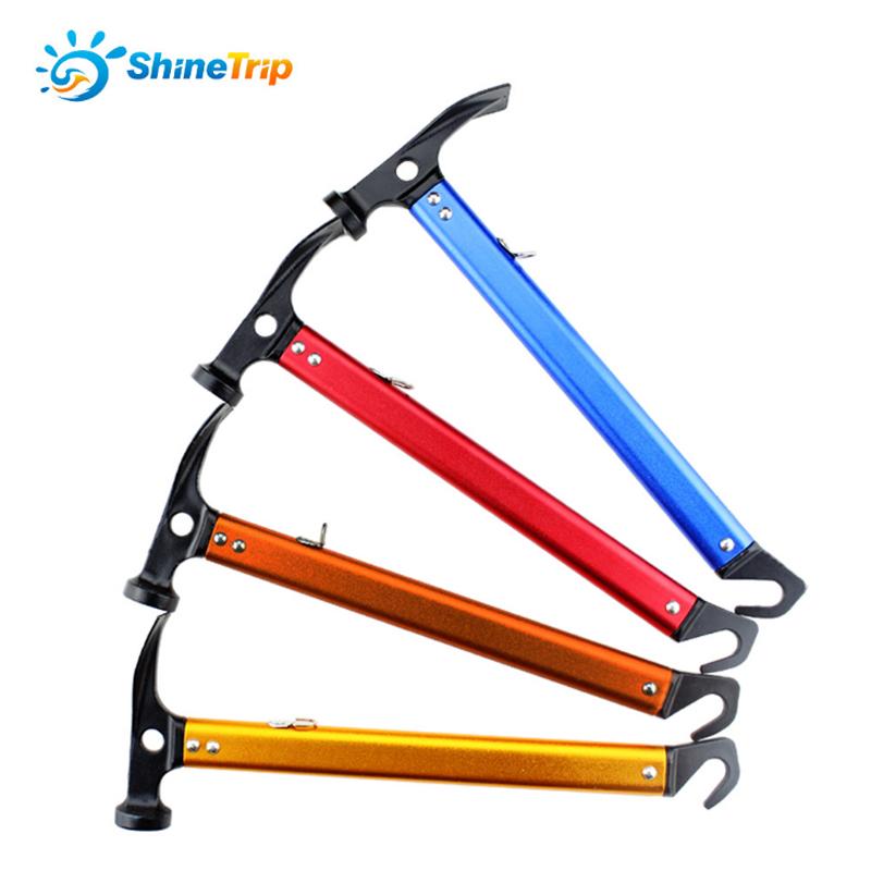 Shinetrip Lightweight Mountaineering Hammer Multi-purpose Hammer for Camping Hiking Tent with Hand Strap Portable Outdoor Tool